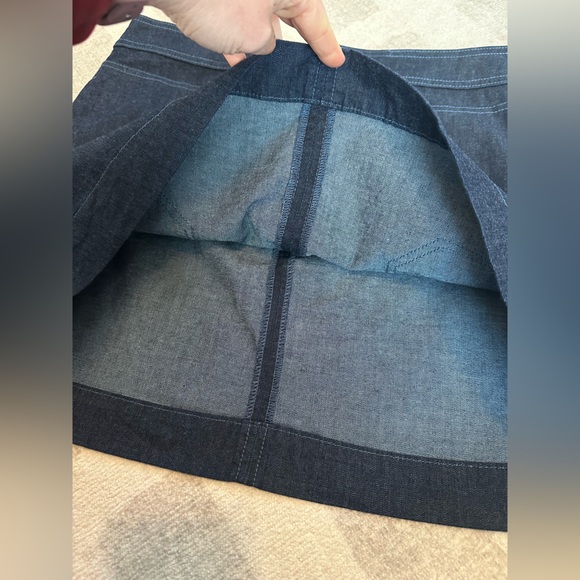 Tory Burch Women’s Elise Zip Denim Mini Skirt (Size 10) - Picture 5 of 9